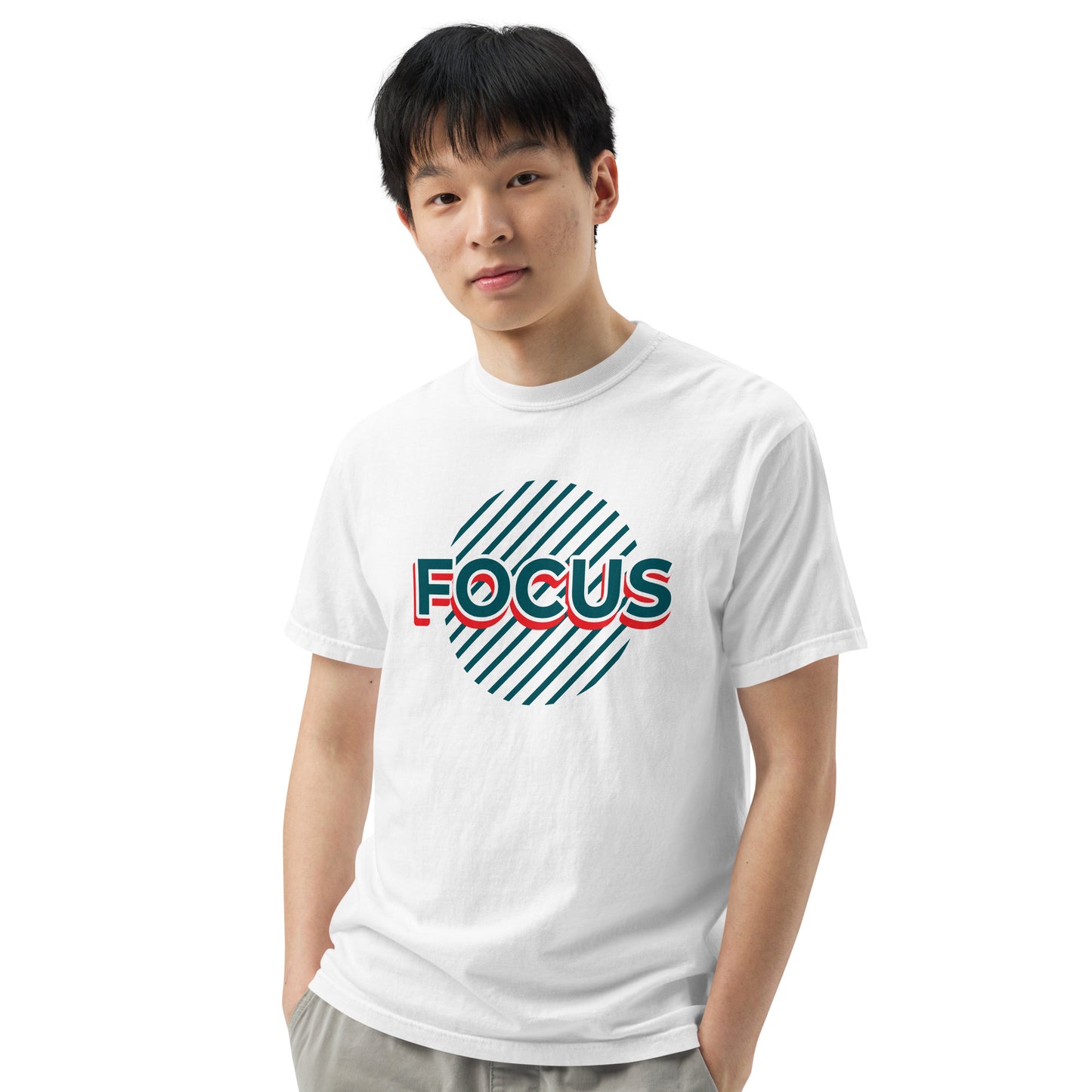 Mens Heavyweight Dyed T-shirt - Focus