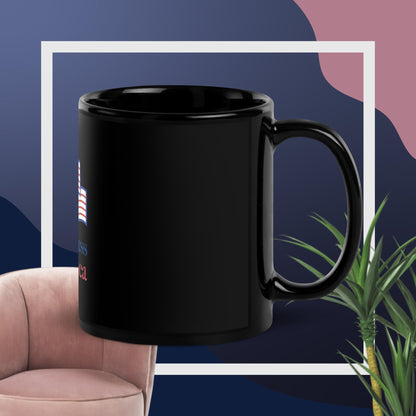 Black Glossy Mug - God Bless America