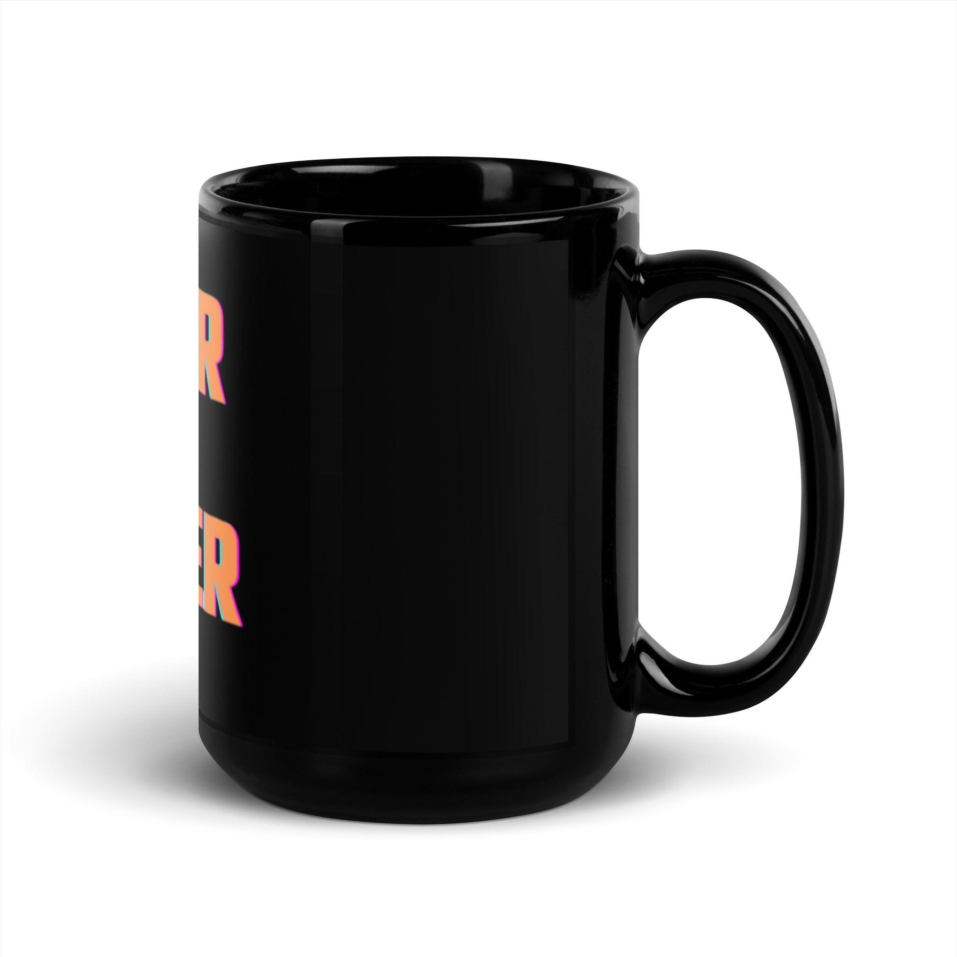 Black Glossy Mug-OW | Trenddotcom