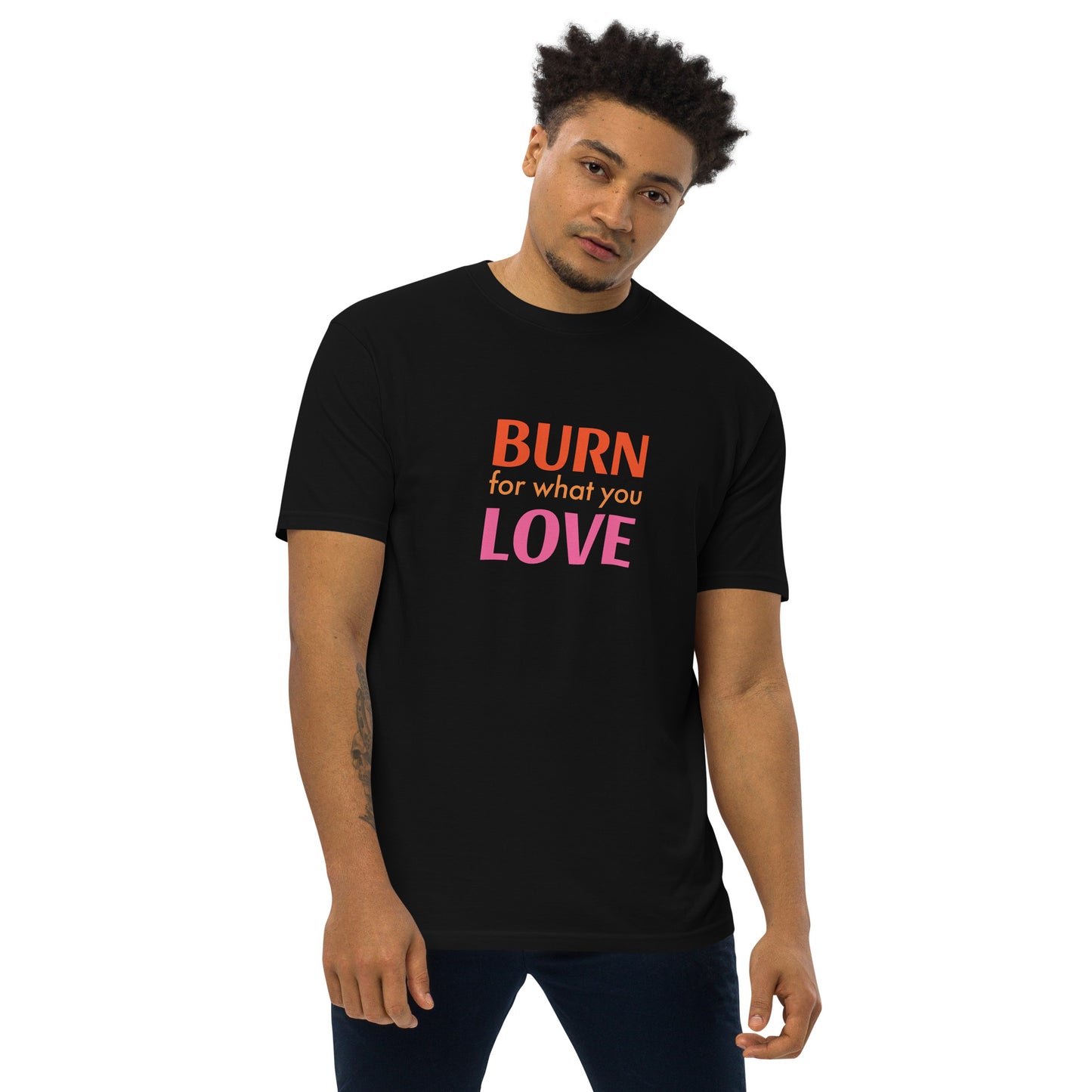 Men’s Premium Heavyweight Tee - For Love | Trenddotcom