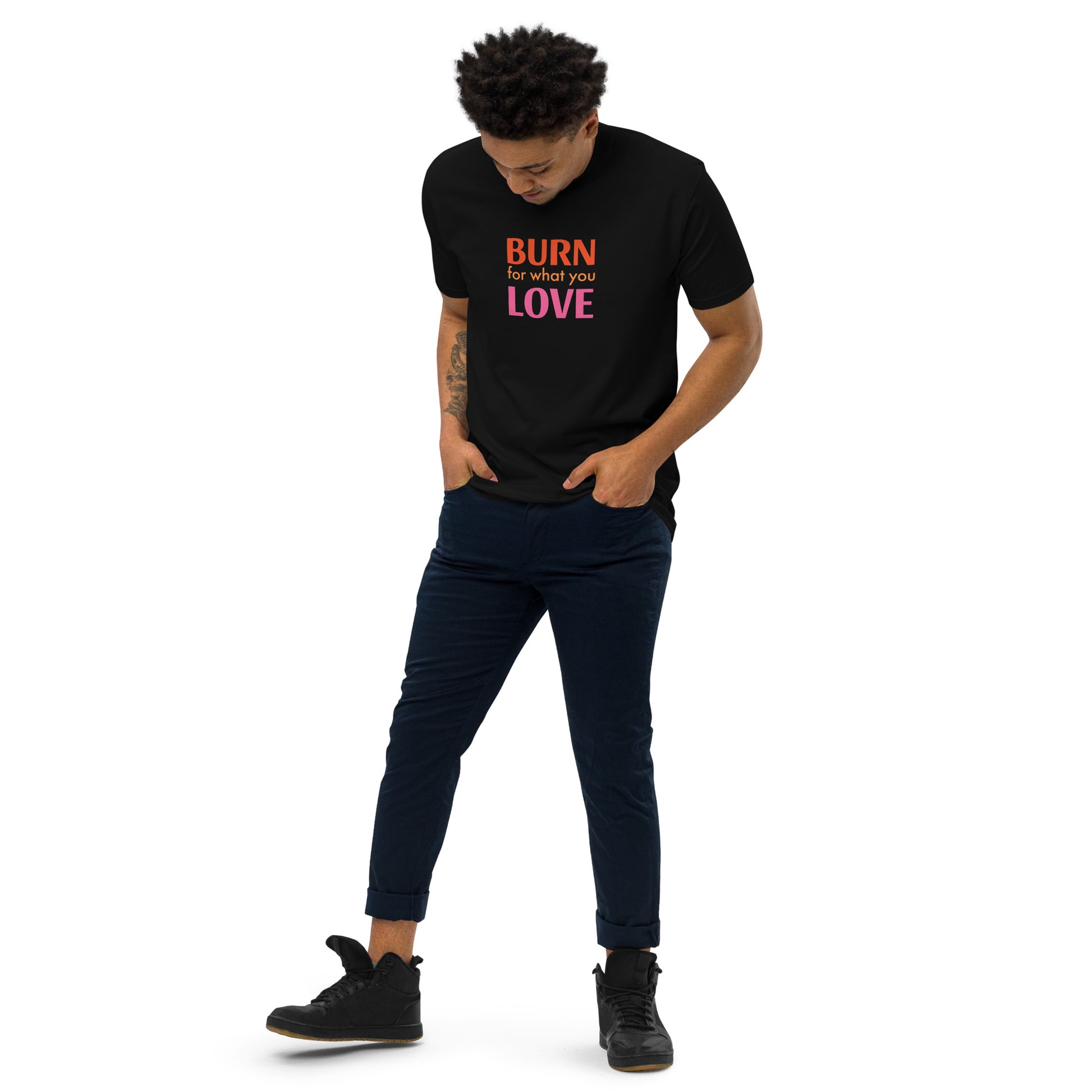 Men’s Premium Heavyweight Tee - For Love | Trenddotcom