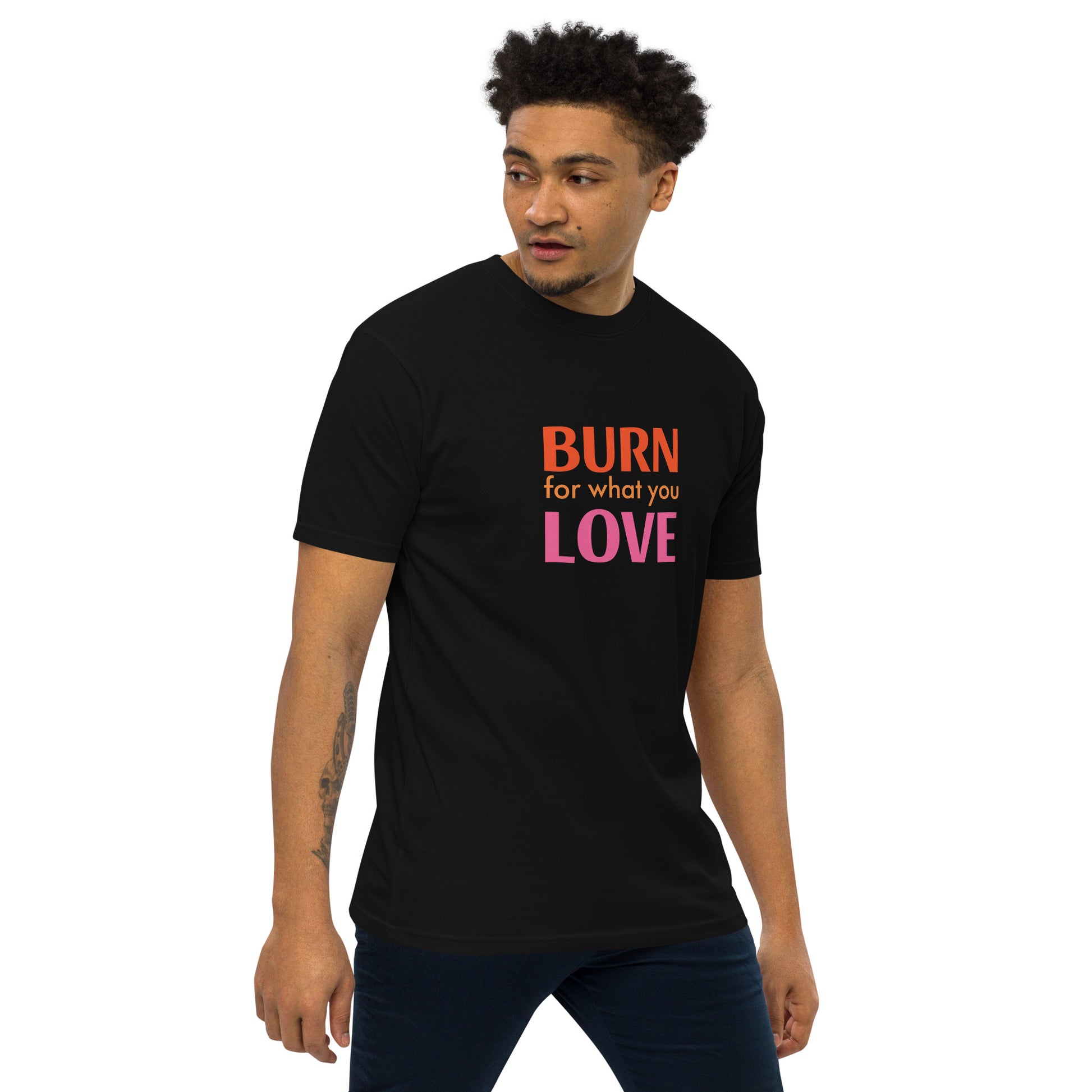 Men’s Premium Heavyweight Tee - For Love | Trenddotcom