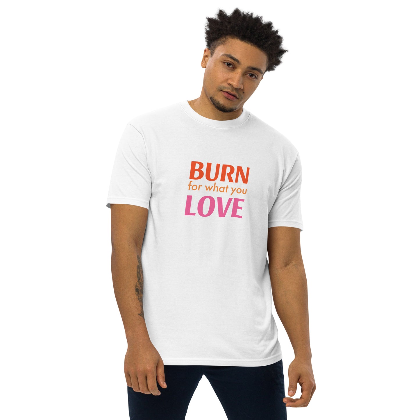 Men’s Premium Heavyweight Tee - For Love | Trenddotcom