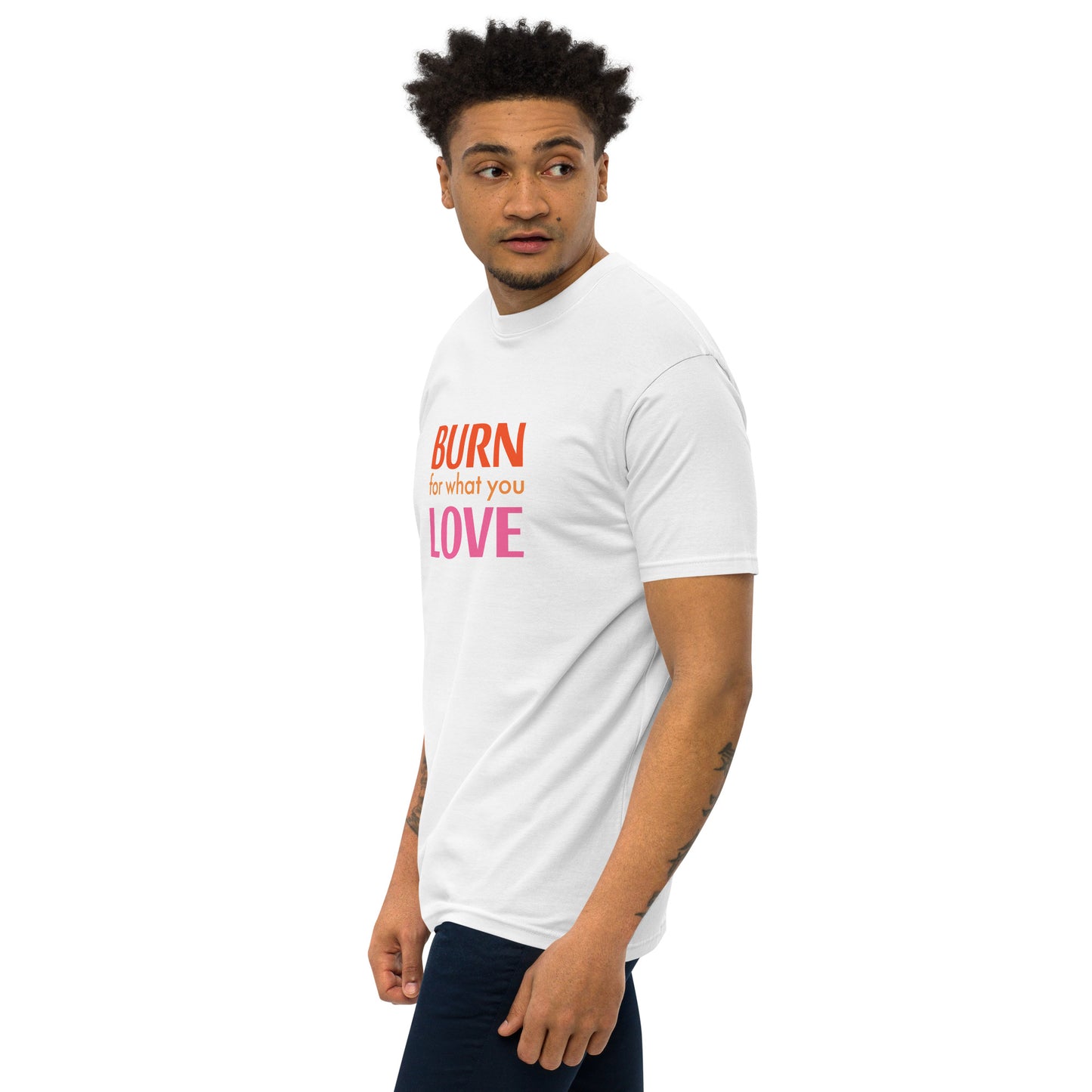 Men’s Premium Heavyweight Tee - For Love | Trenddotcom