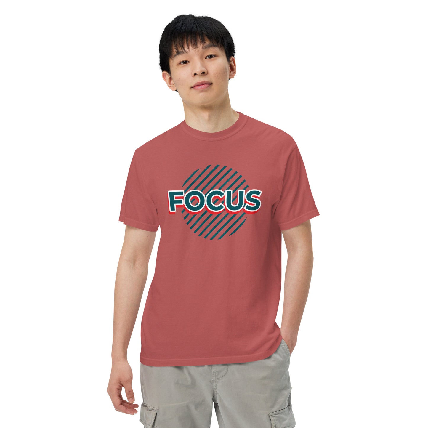 Mens Heavyweight Dyed T-shirt - Focus