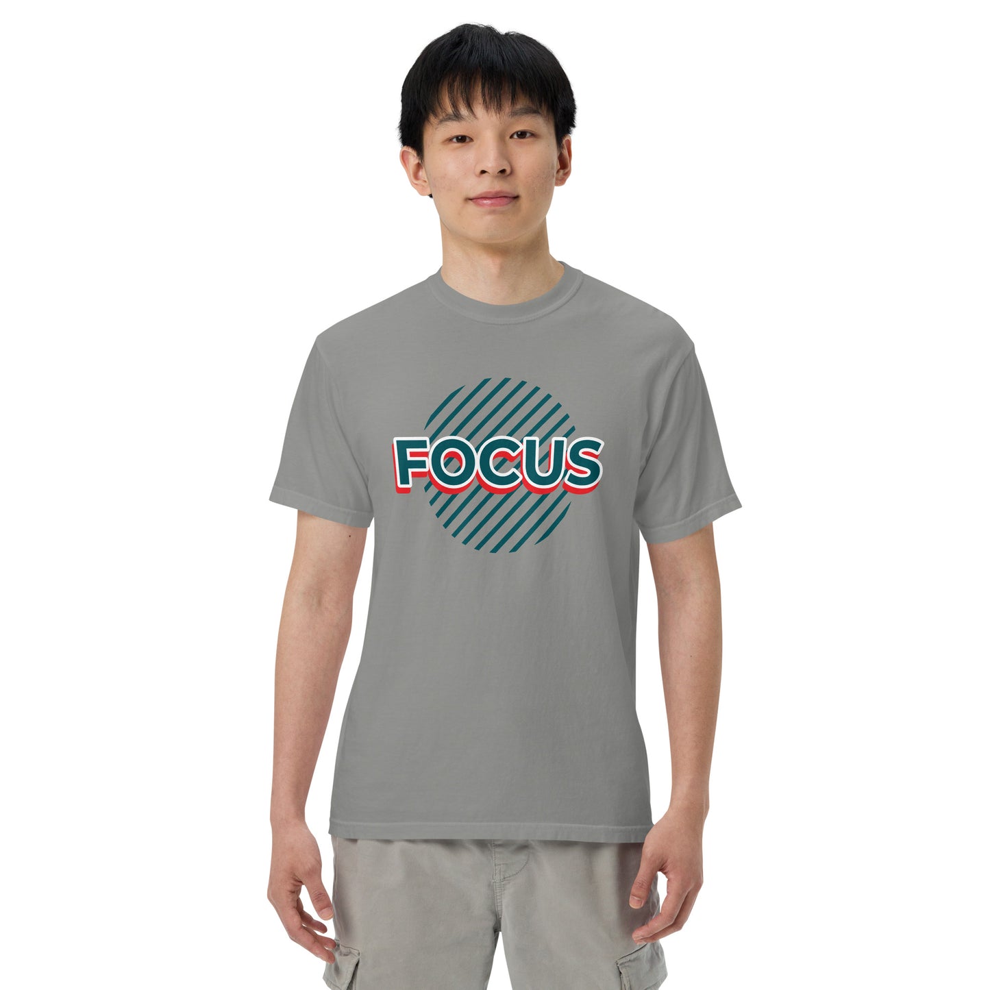 Mens Heavyweight Dyed T-shirt - Focus