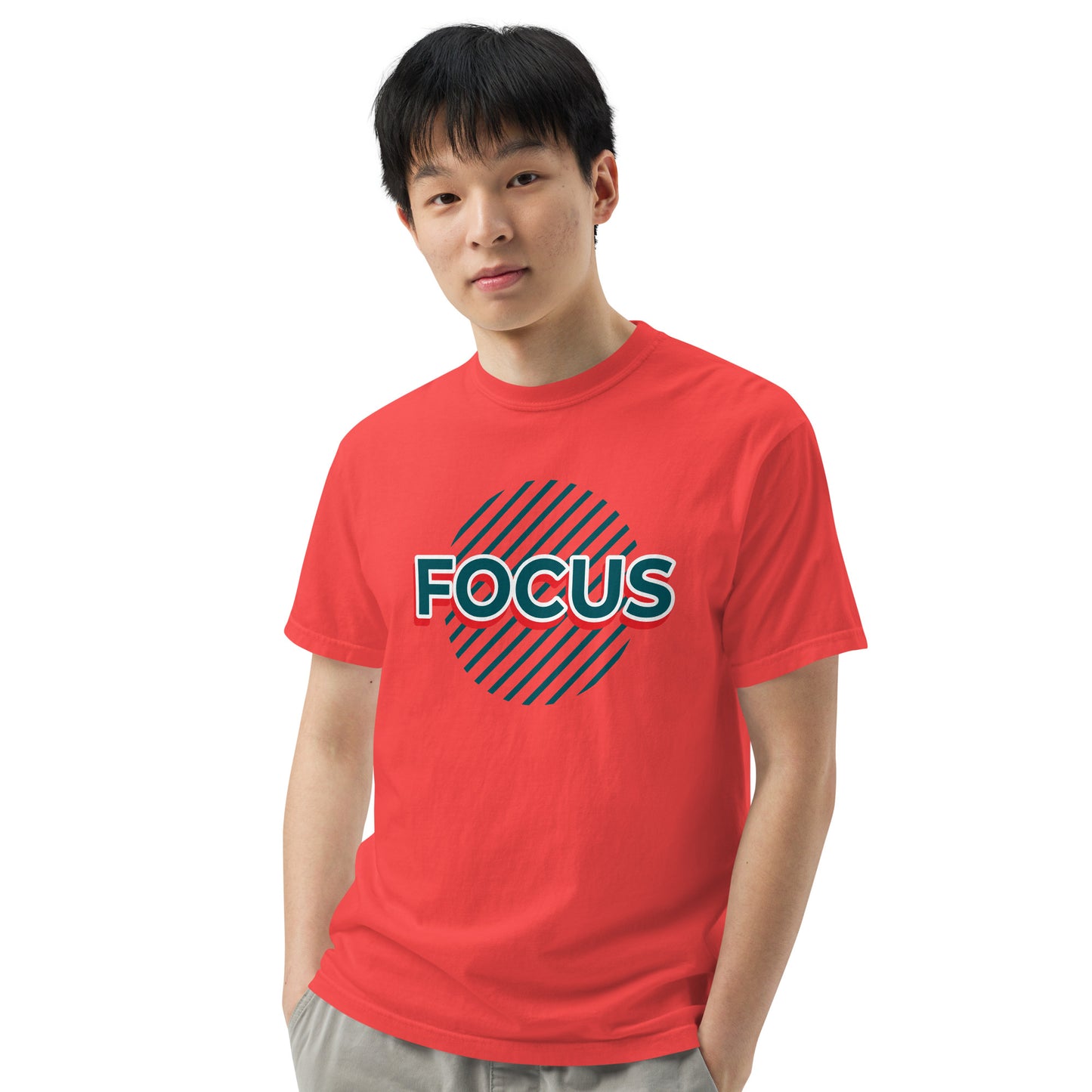 Mens Heavyweight Dyed T-shirt - Focus