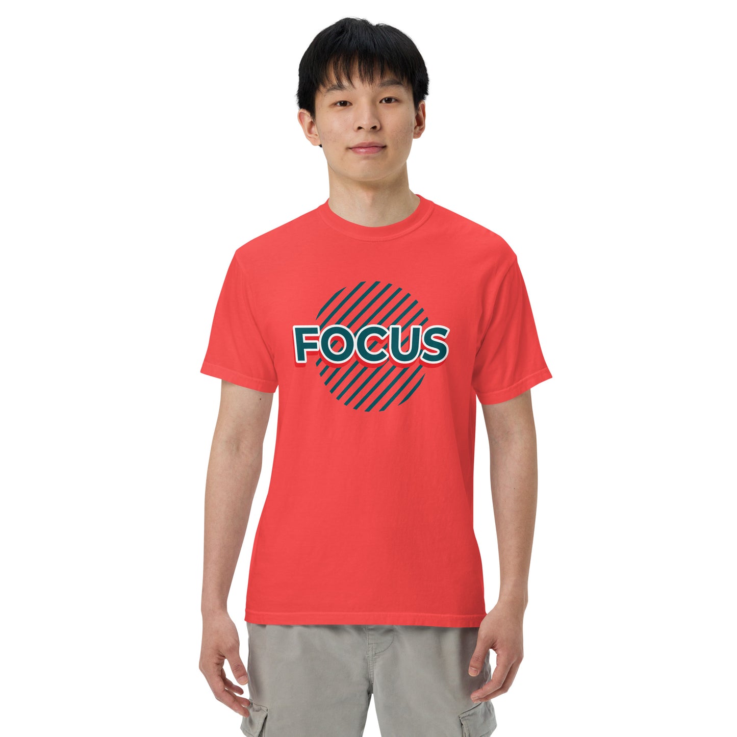 Mens Heavyweight Dyed T-shirt - Focus | Trenddotcom