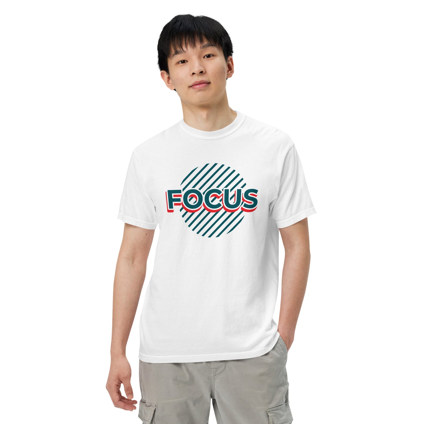 Mens Heavyweight Dyed T-shirt - Focus