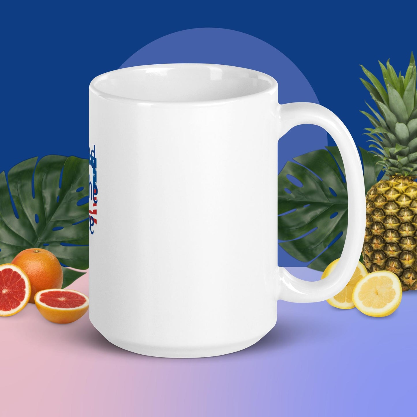 White Glossy Mug - America Freeland | Trenddotcom.com