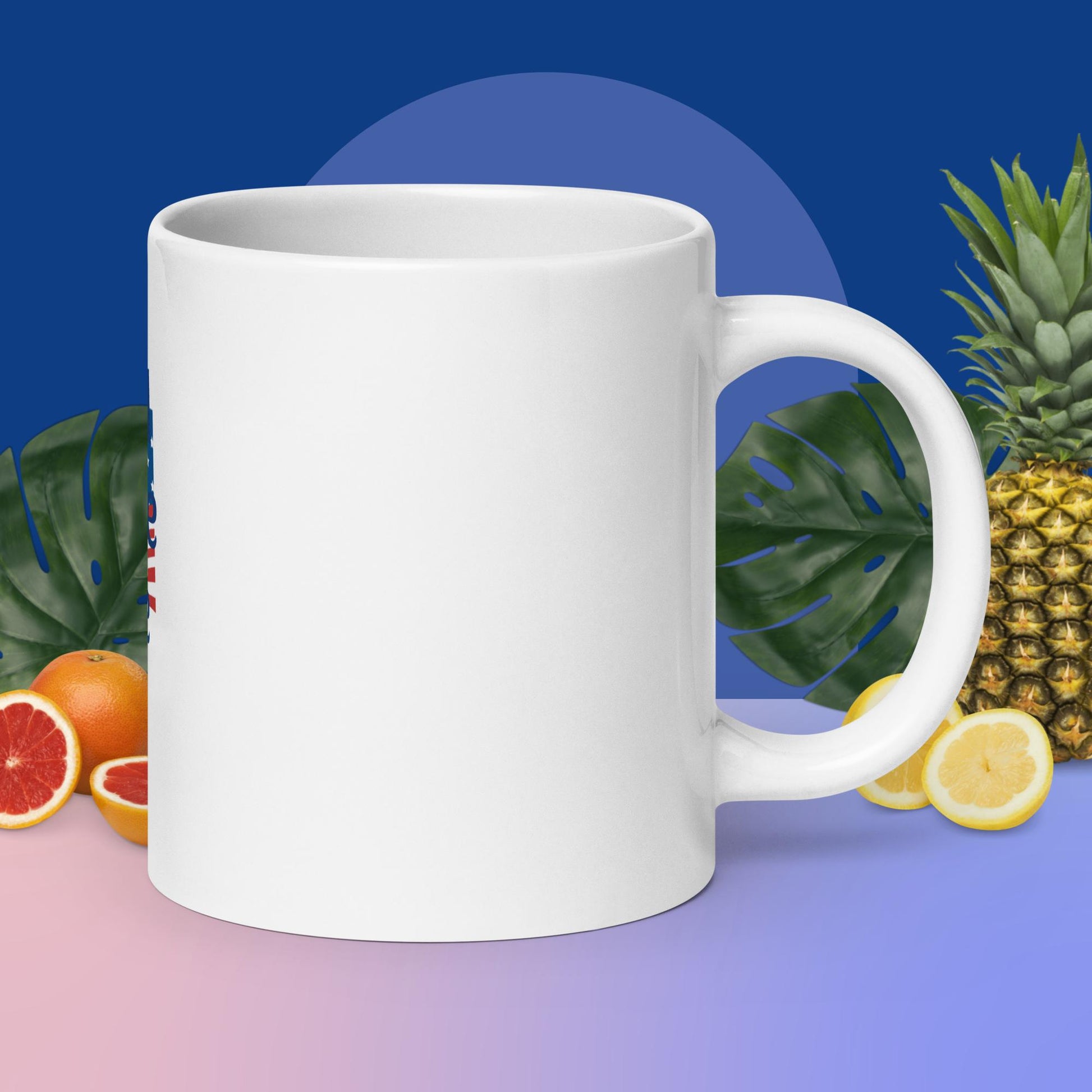 White Glossy Mug - America Freeland | Trenddotcom.com